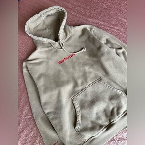 You Matter By Demetrius Harmon Beige Embroidered Cozy Hoodie Mens L